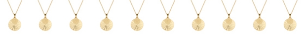 brook & york 14K Gold Plated Celeste Initial Charm Pendant Necklace